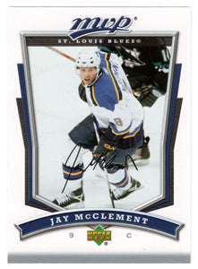 Jay McClement - St. Louis Blues (NHL Hockey Card) 2007-08 Upper Deck MVP # 33 Mint