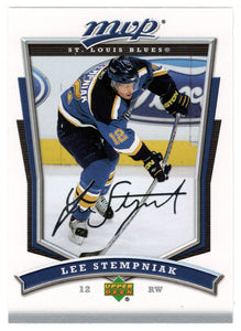 Lee Stempniak - St. Louis Blues (NHL Hockey Card) 2007-08 Upper Deck MVP # 37 Mint