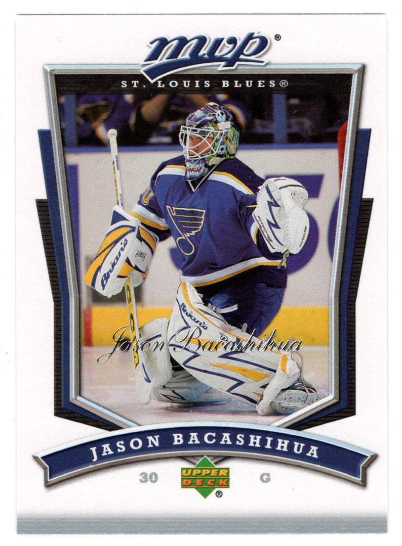 Jason Bacashihua - St. Louis Blues (NHL Hockey Card) 2007-08 Upper Deck MVP # 40 Mint