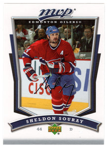 Sheldon Souray - Montreal Canadiens - Edmonton Oilers (NHL Hockey Card) 2007-08 Upper Deck MVP # 56 Mint