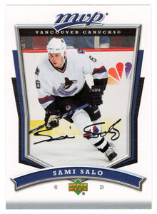 Sami Salo - Vancouver Canucks (NHL Hockey Card) 2007-08 Upper Deck MVP # 64 Mint