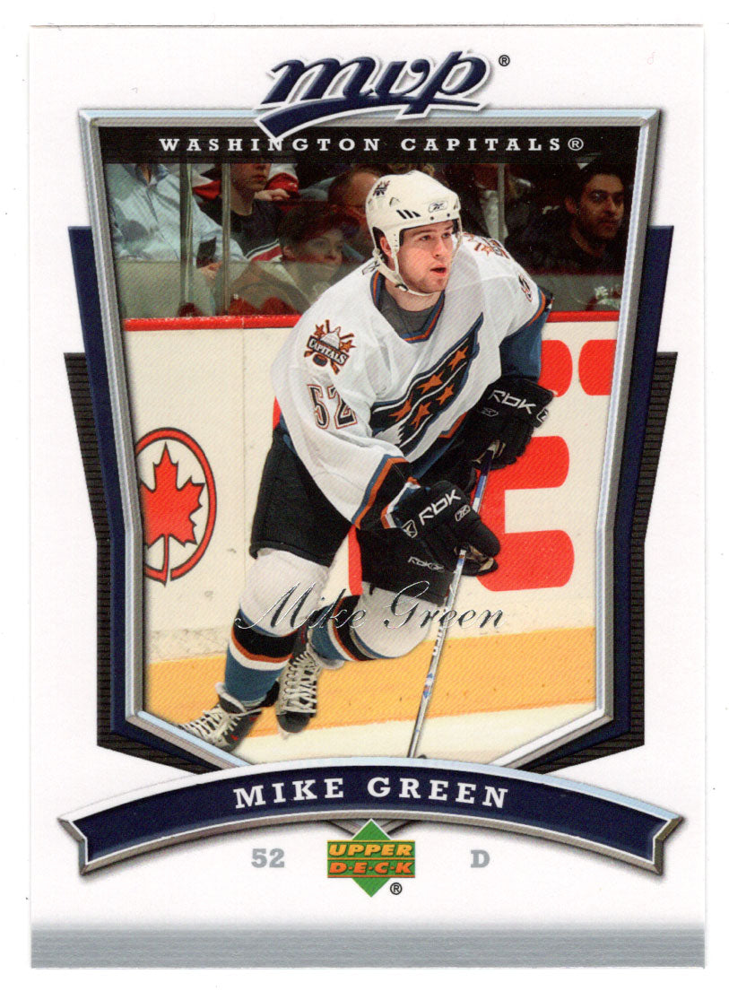 Mike Green - Washington Capitals (NHL Hockey Card) 2007-08 Upper Deck MVP # 74 Mint