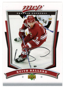 Keith Ballard - Phoenix Coyotes (NHL Hockey Card) 2007-08 Upper Deck MVP # 85 Mint