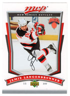 Jamie Langenbrunner - New Jersey Devils (NHL Hockey Card) 2007-08 Upper Deck MVP # 96 Mint