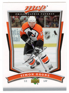 Simon Gagne - Philadelphia Flyers (NHL Hockey Card) 2007-08 Upper Deck MVP # 122 Mint