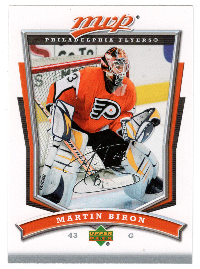 Martin Biron - Philadelphia Flyers (NHL Hockey Card) 2007-08 Upper Deck MVP # 123 Mint