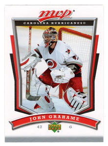 John Grahame - Carolina Hurricanes (NHL Hockey Card) 2007-08 Upper Deck MVP # 135 Mint