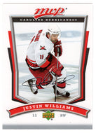 Justin Williams - Carolina Hurricanes (NHL Hockey Card) 2007-08 Upper Deck MVP # 140 Mint