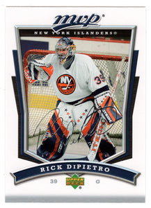 Rick DiPietro - New York Islanders (NHL Hockey Card) 2007-08 Upper Deck MVP # 142 Mint