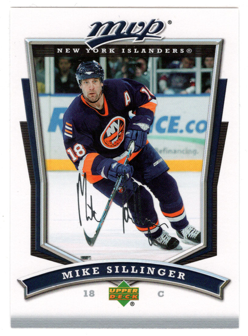 Mike Sillinger - New York Islanders (NHL Hockey Card) 2007-08 Upper Deck MVP # 148 Mint