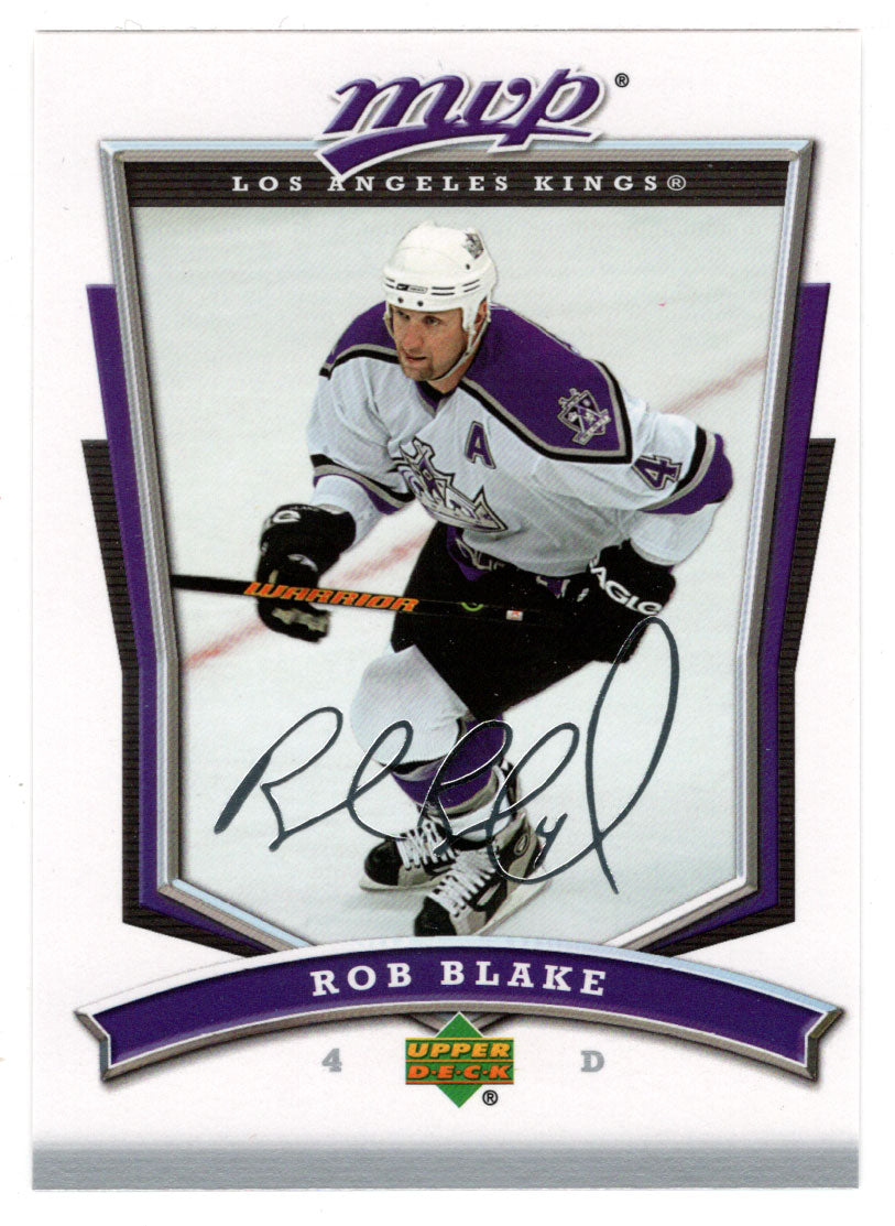 2007-2008 LA Kings 8x10 Rob Blake Player Photo Game Day Roster Card NHL