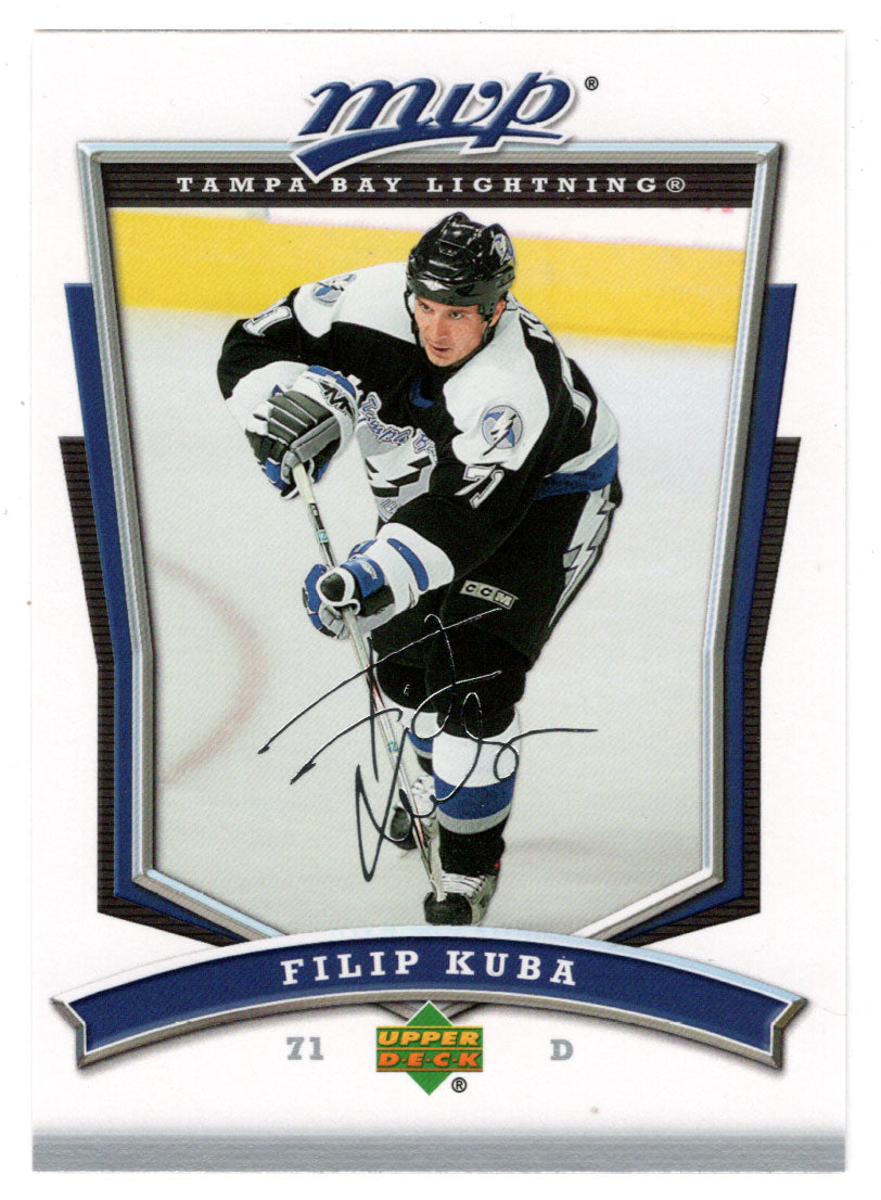 Filip Kuba - Tampa Bay Lightning (NHL Hockey Card) 2007-08 Upper Deck MVP # 163 Mint