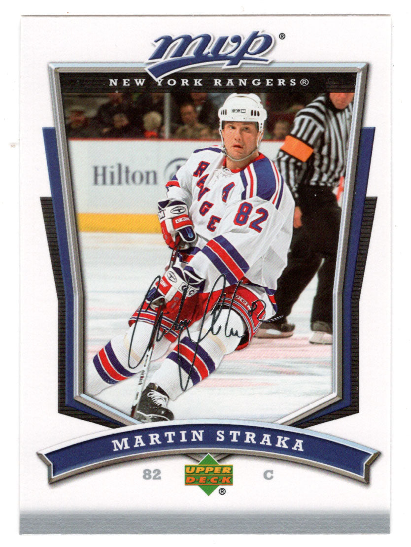 Martin Straka - New York Rangers (NHL Hockey Card) 2007-08 Upper Deck MVP # 224 Mint