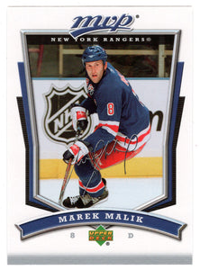 Marek Malik - New York Rangers (NHL Hockey Card) 2007-08 Upper Deck MVP # 227 Mint