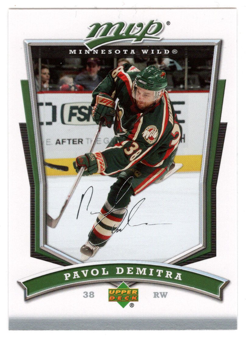 Pavol Demitra - Minnesota Wild (NHL Hockey Card) 2007-08 Upper Deck MVP # 291 Mint