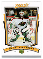 Manny Fernandez - Boston Bruins - Minnesota Wild (NHL Hockey Card) 2007-08 Upper Deck MVP # 292 Mint