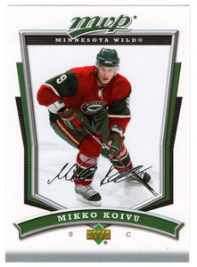 Mikko Koivu - Minnesota Wild (NHL Hockey Card) 2007-08 Upper Deck MVP # 294 Mint