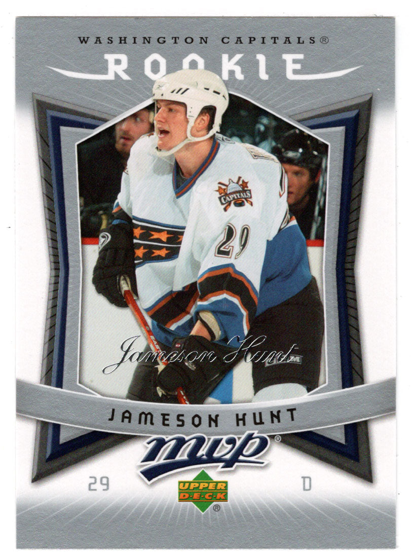 Jameson Hunt RC - Washington Capitals (NHL Hockey Card) 2007-08 Upper Deck MVP # 315 Mint