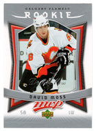 David Moss RC - Calgary Flames (NHL Hockey Card) 2007-08 Upper Deck MVP # 323 Mint