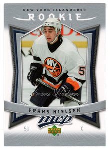 Frans Nielsen RC - New York Islanders (NHL Hockey Card) 2007-08 Upper Deck MVP # 327 Mint