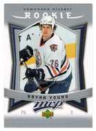 Bryan Young RC - Edmonton Oilers (NHL Hockey Card) 2007-08 Upper Deck MVP # 336 Mint
