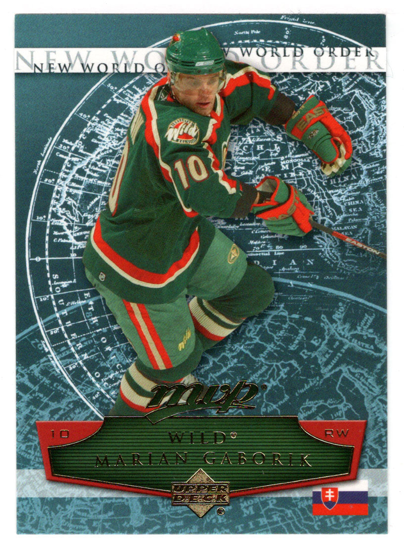 Marian Gaborik - Minnesota Wild (NHL Hockey Card) 2007-08 Upper Deck MVP New World Order # NW 5 Mint