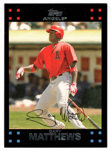 Gary Matthews - Los Angeles Angels (MLB Baseball Card) 2007 Topps # 25 Mint