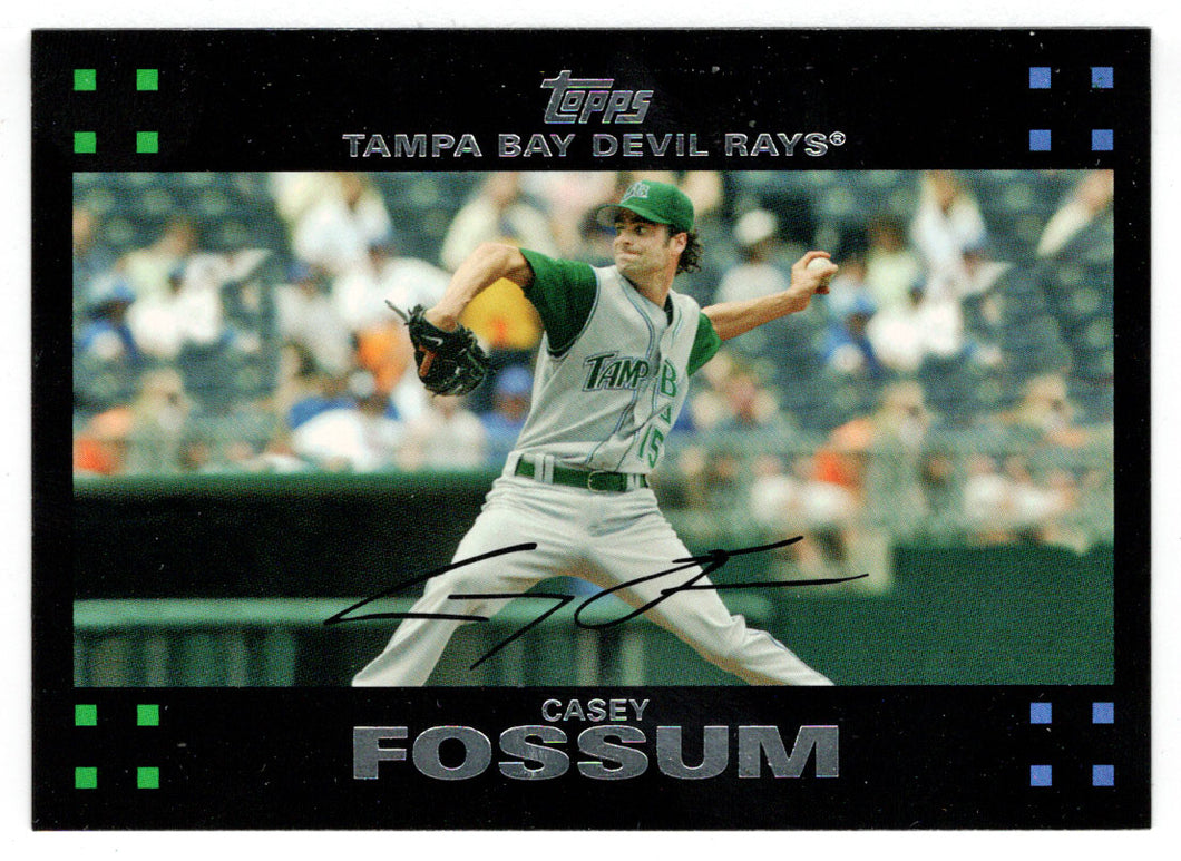 Casey Fossum - Tampa Bay Devil Rays (MLB Baseball Card) 2007 Topps # 69 Mint