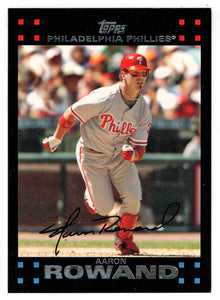 Aaron Rowand - Philadelphia Phillies (MLB Baseball Card) 2007 Topps # 110 Mint