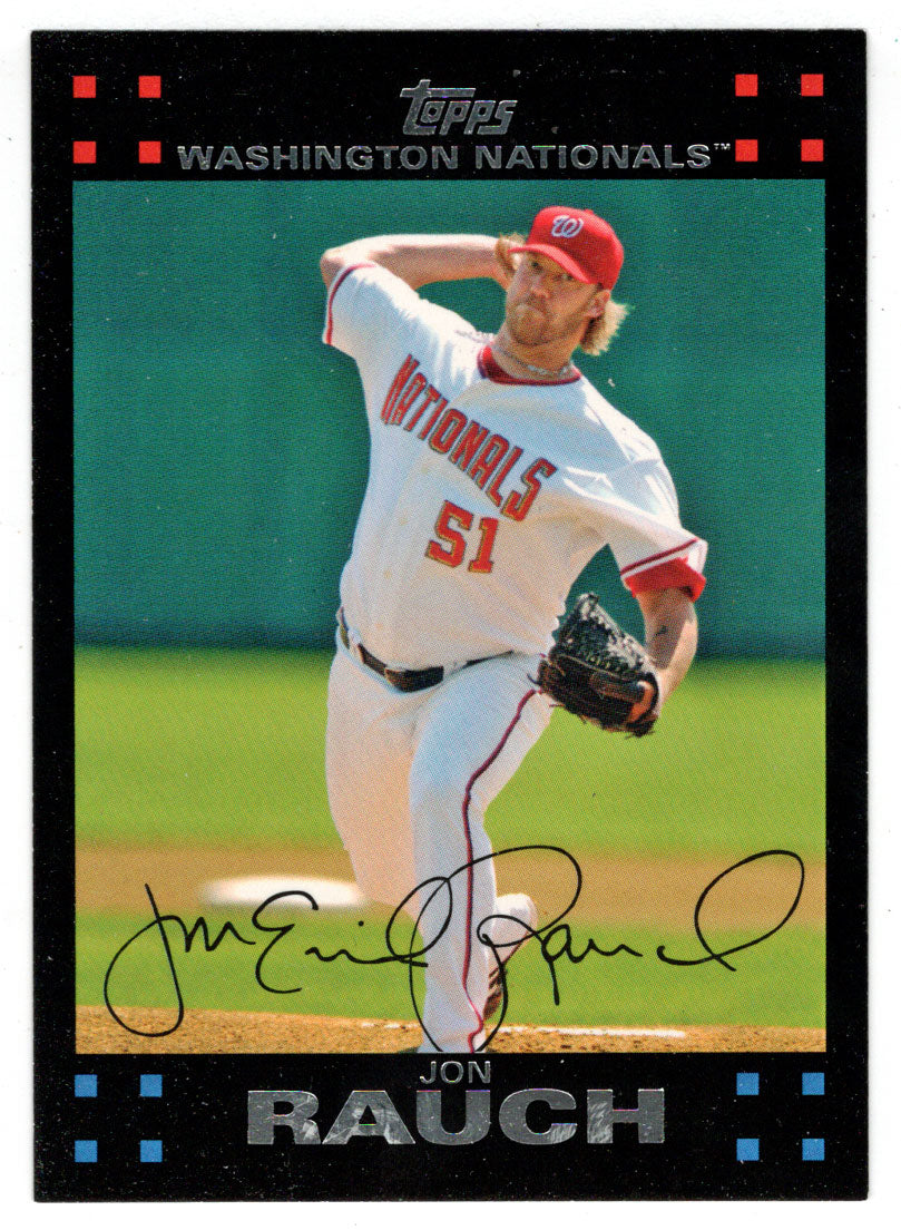 Jon Rauch - Washington Nationals (MLB Baseball Card) 2007 Topps # 136 Mint