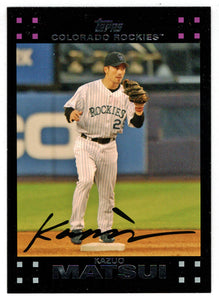 Kazuo Matsui - Colorado Rockies (MLB Baseball Card) 2007 Topps # 210 Mint