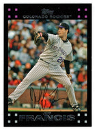 Jeff Francis - Colorado Rockies (MLB Baseball Card) 2007 Topps # 223 Mint