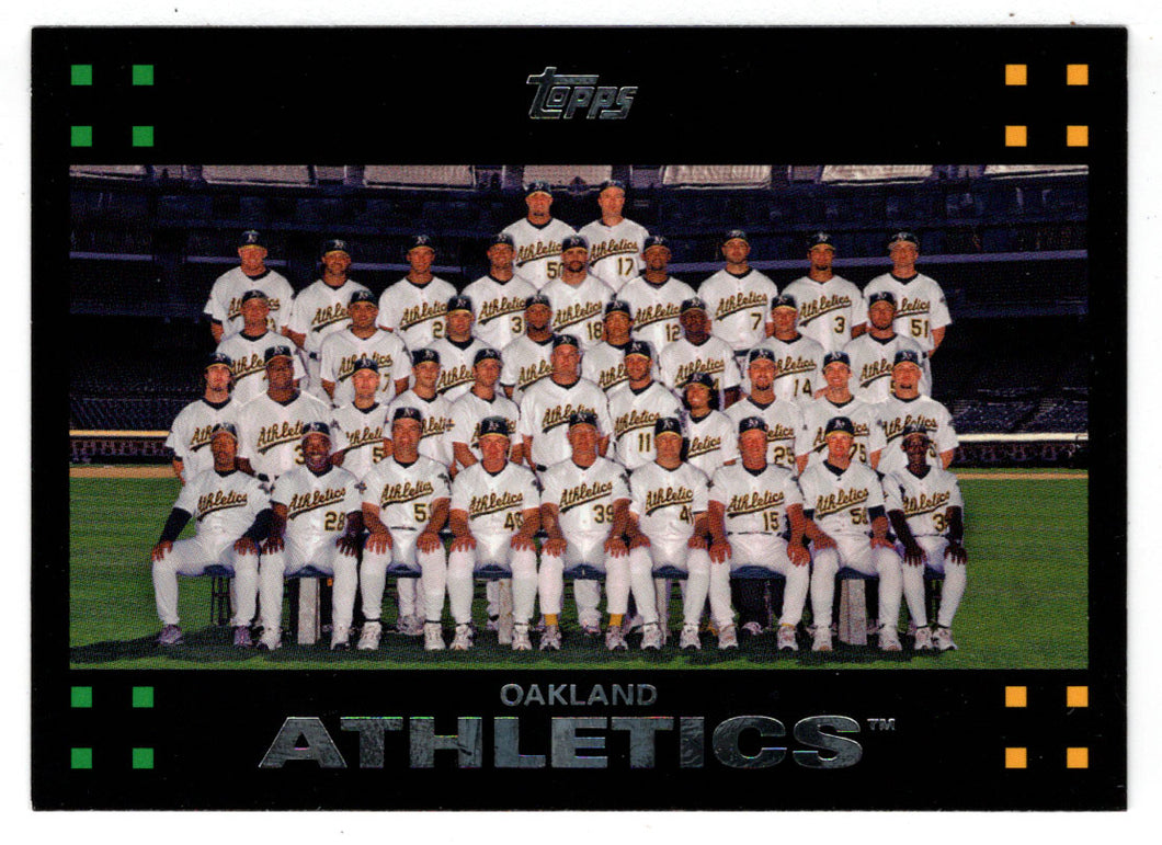 Oakland Athletics - Team Leaders & Stats (MLB Baseball Card) 2007 Topps # 227 Mint
