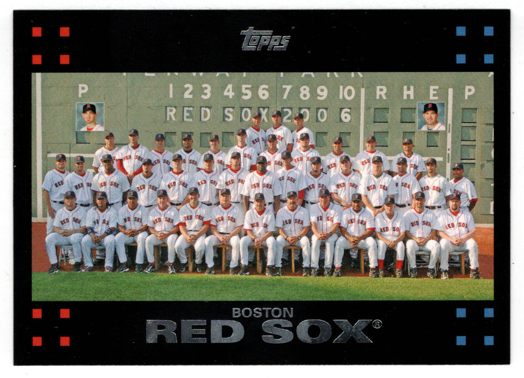 Boston Red Sox - Team Leaders & Stats (MLB Baseball Card) 2007 Topps # –  PictureYourDreams