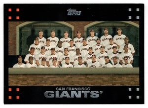 San Francisco Giants - Team Leaders & Stats (MLB Baseball Card) 2007 Topps # 242 Mint