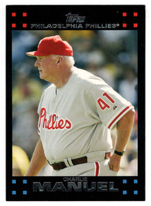 Charlie Manuel - Philadelphia Phillies - Manager (MLB Baseball Card) 2007 Topps # 251 Mint