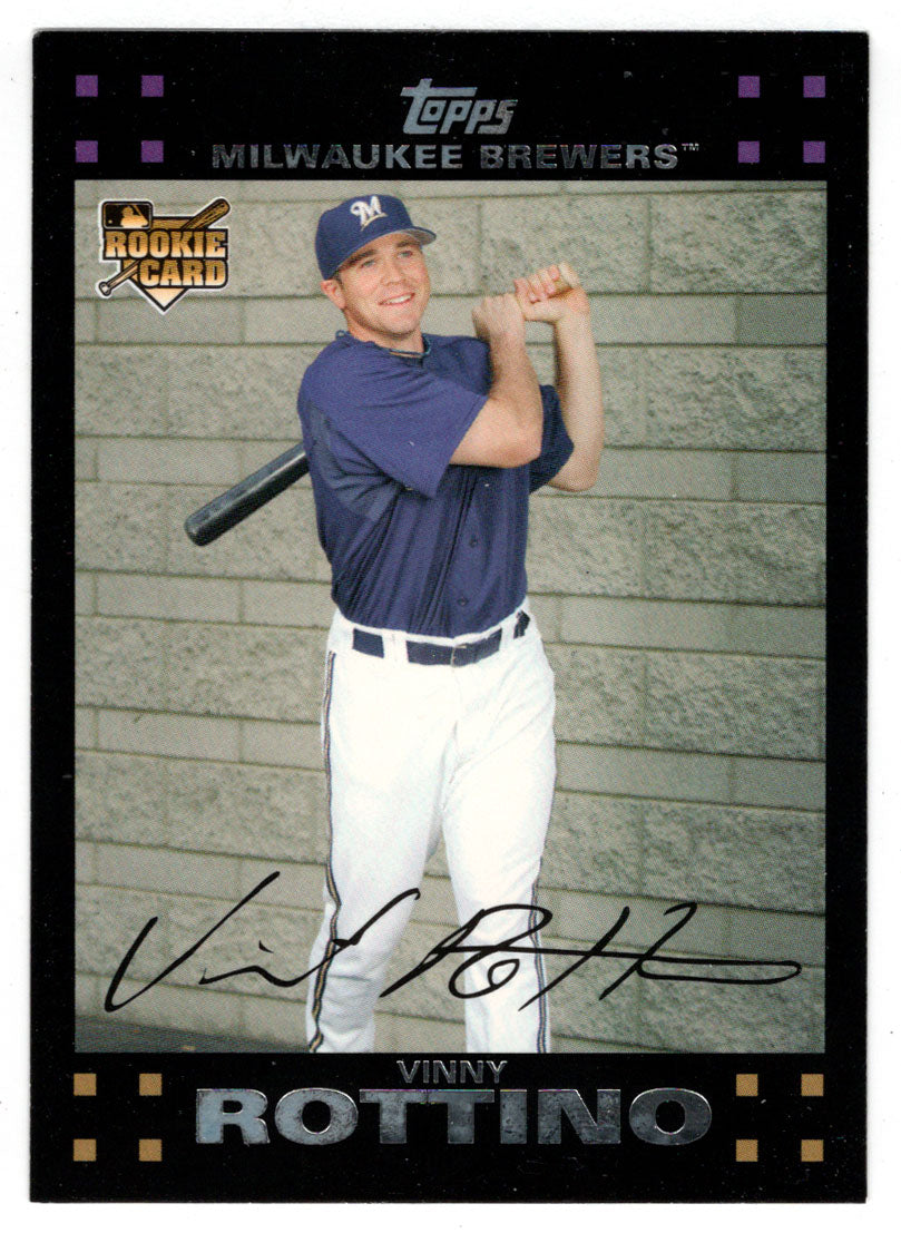 Vinny Rottino - Milwaukee Brewers (MLB Baseball Card) 2007 Topps # 261 Mint