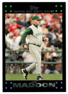 Joe Maddon Tampa Bay Devil Rays - Manager (MLB Baseball Card) 2007 Topps # 266 Mint