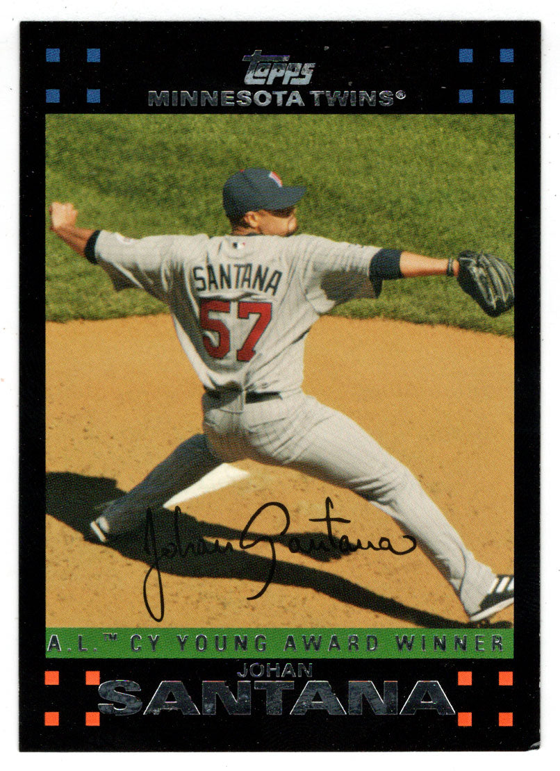 Johan Santana - Minnesota Twins - Cy Young Award (MLB Baseball Card) 2007 Topps # 321 Mint