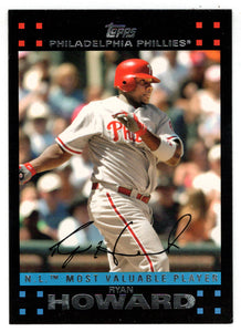 Ryan Howard - Philadelphia Phillies - MVP (MLB Baseball Card) 2007 Topps # 322 Mint