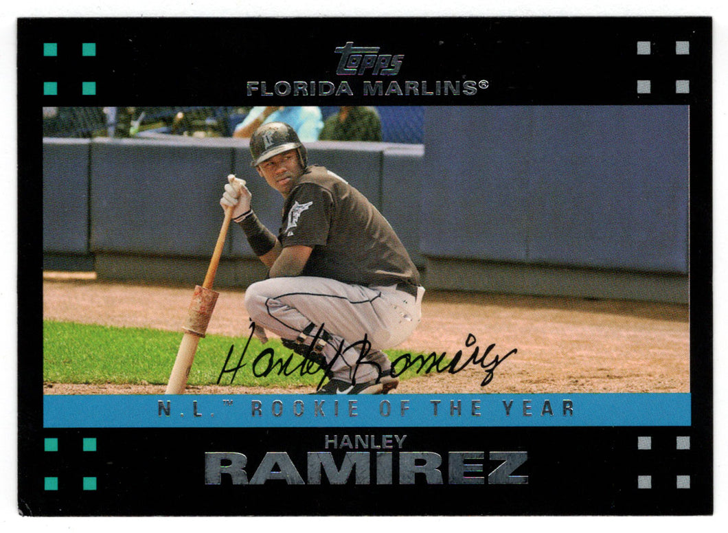 Hanley Ramirez - Florida Marlins - Rookie of the Year (MLB Baseball Card) 2007 Topps # 324 Mint