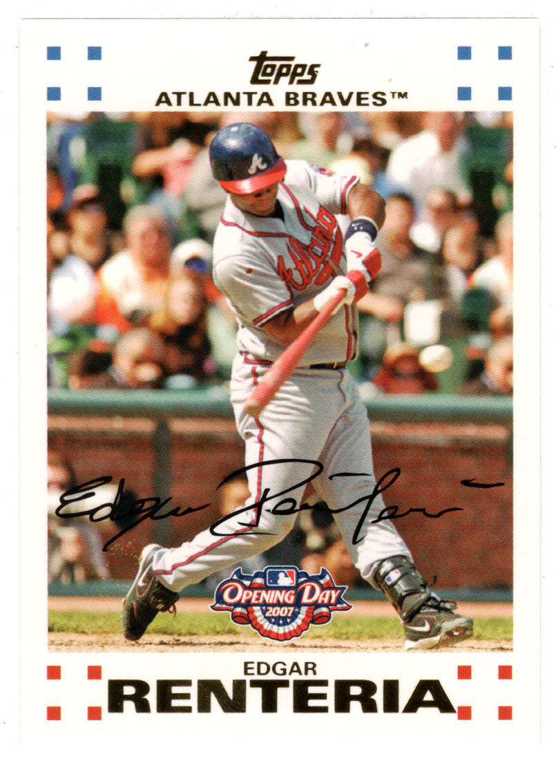 Edgar Renteria - Atlanta Braves (MLB Baseball Card) 2007 Topps Opening Day # 20 Mint