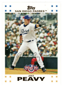 Jake Peavy - San Diego Padres (MLB Baseball Card) 2007 Topps Opening Day # 28 Mint