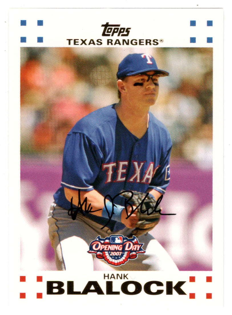 Hank Blalock - Texas Rangers (MLB Baseball Card) 2007 Topps Opening Day # 29 Mint