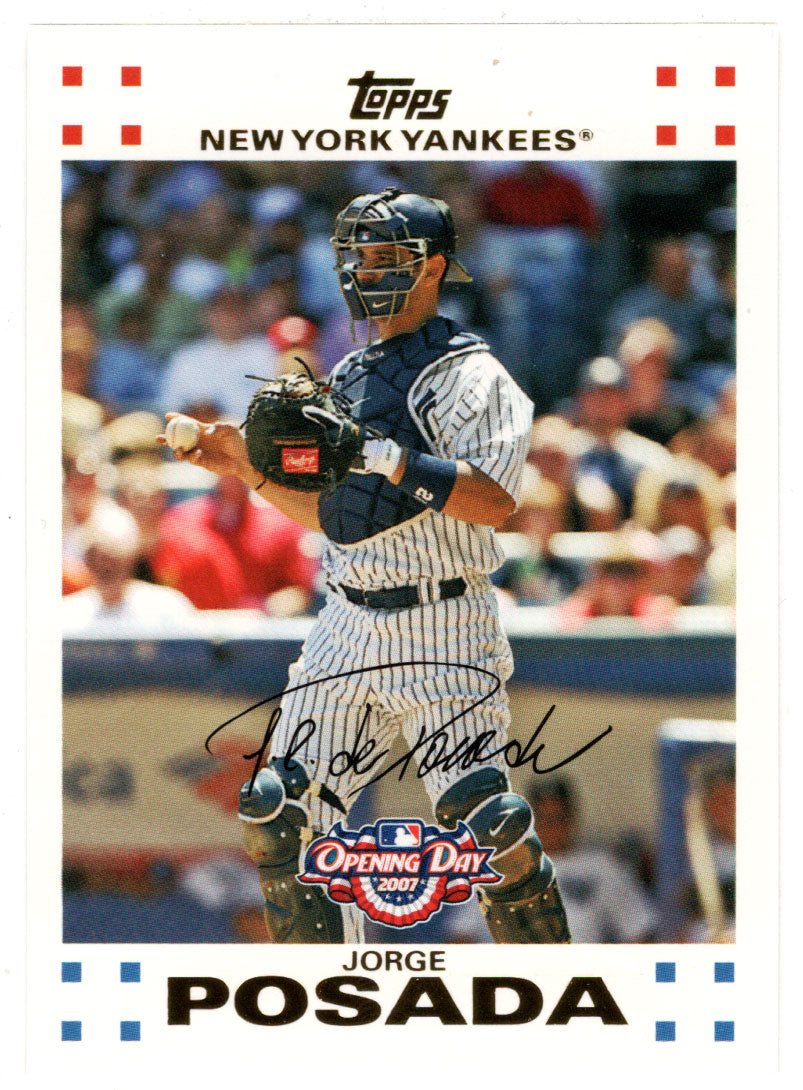 Jorge Posada - New York Yankees (MLB Baseball Card) 2007 Topps Opening Day # 42 Mint