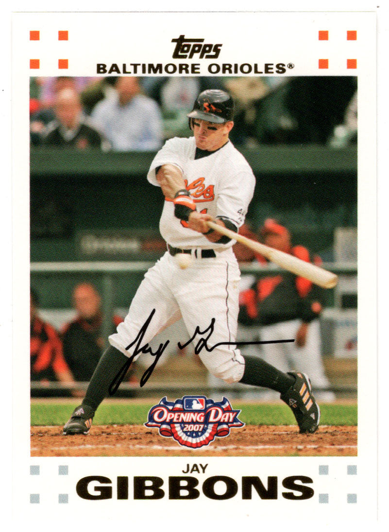 Jay Gibbons - Baltimore Orioles (MLB Baseball Card) 2007 Topps Opening Day # 80 Mint
