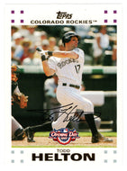 Todd Helton - Colorado Rockies (MLB Baseball Card) 2007 Topps Opening Day # 81 Mint