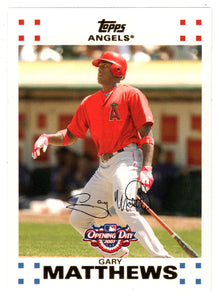 Gary Matthews - Los Angeles Angels (MLB Baseball Card) 2007 Topps Opening Day # 82 Mint