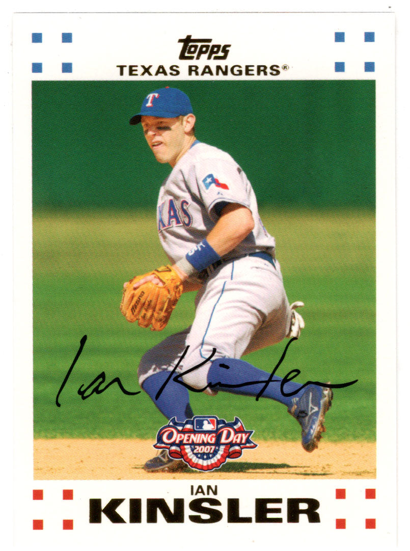 Ian Kinsler - Texas Rangers (MLB Baseball Card) 2007 Topps Opening Day # 92 Mint