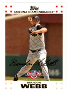 Brandon Webb - Arizona Diamondbacks (MLB Baseball Card) 2007 Topps Opening Day # 109 Mint